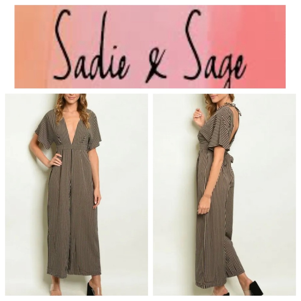 Sadie & Sage Striped Jumpsuit